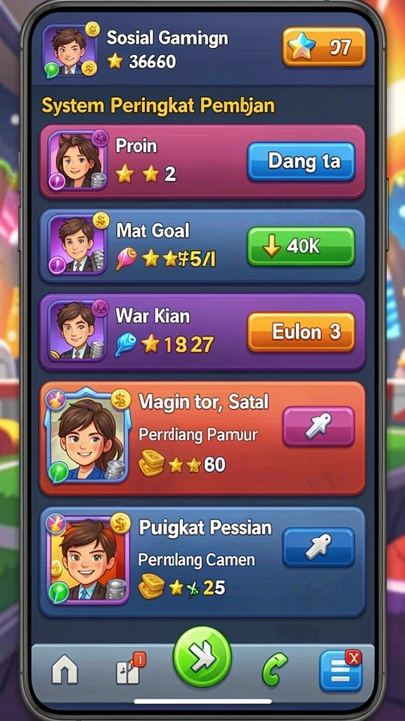 666i - Tampilan antarmuka yang menarik dan mudah dinavigasi.
