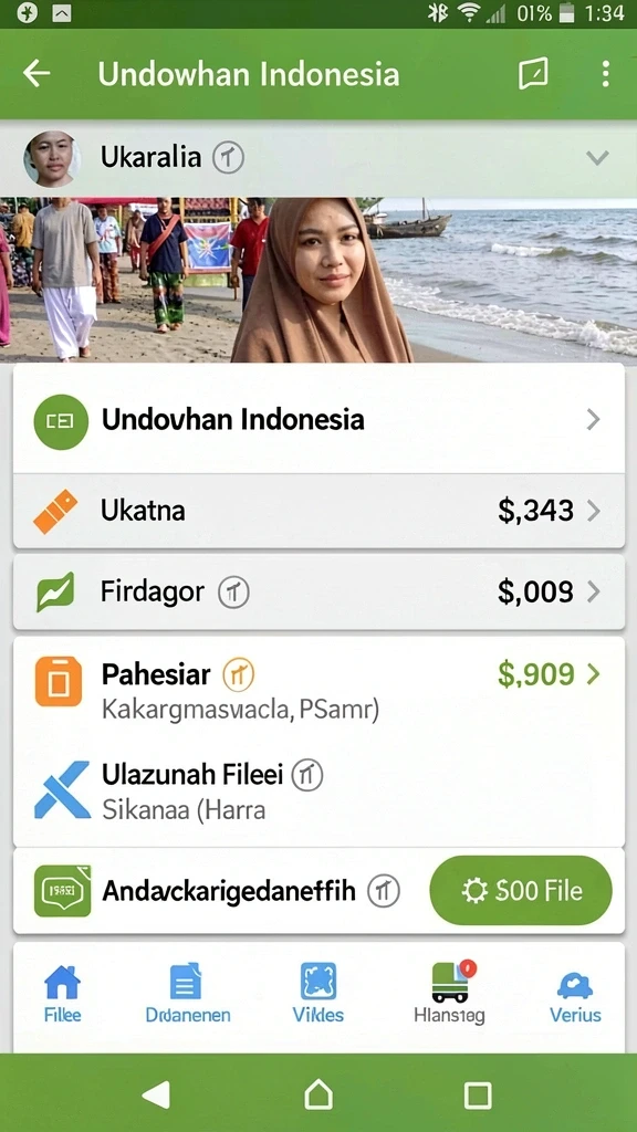 888r - Tampilan antarmuka pengguna yang menarik dan mudah dinavigasi.