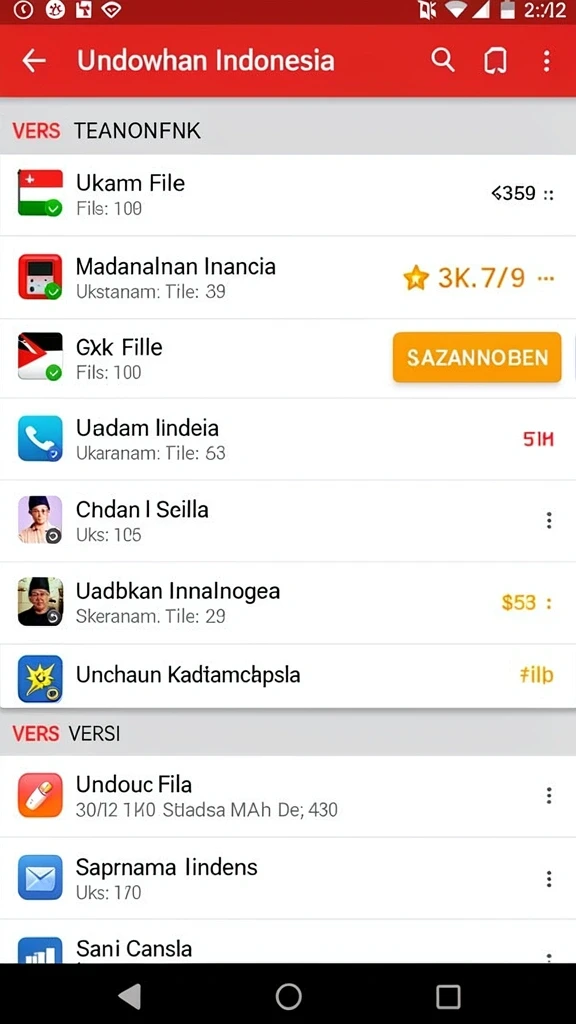 in22 - Tampilan menu utama yang menarik.