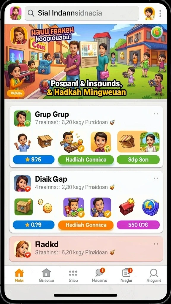 kebuntoto - Screenshot sistem reward yang menampilkan hadiah menarik.