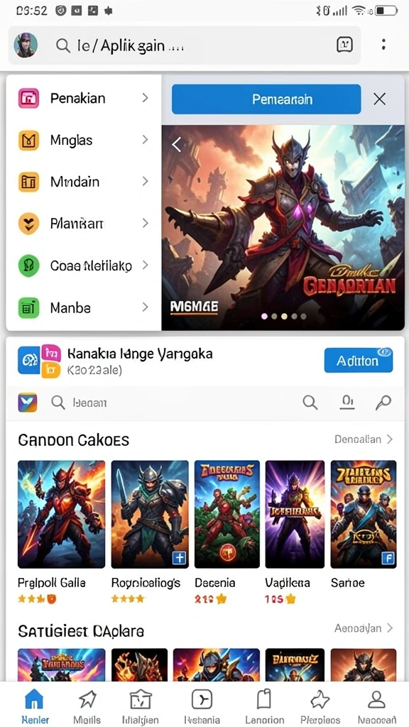 rebahin - Tampilan antarmuka yang ramah pengguna.